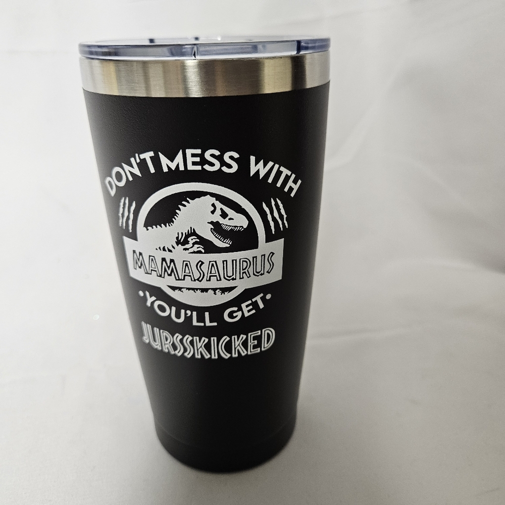 Black Mamasaurus Tumbler‎ Metal New